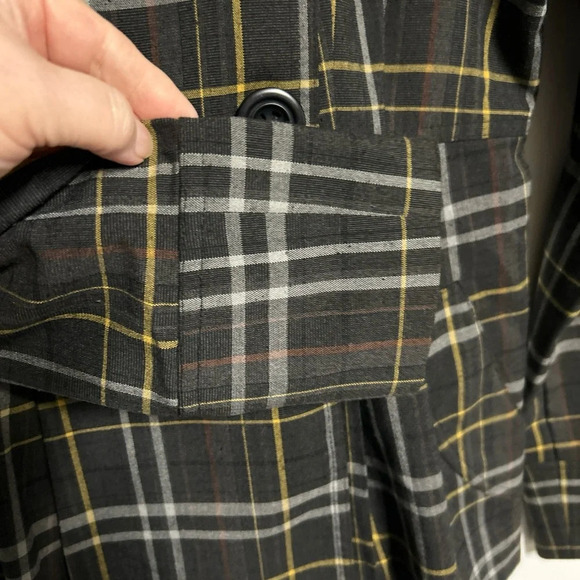 RAMPAGE‎ Double Breasted Gray Plaid Jacket Women's Small Punk Grunge Preppy - Picture 7 of 16